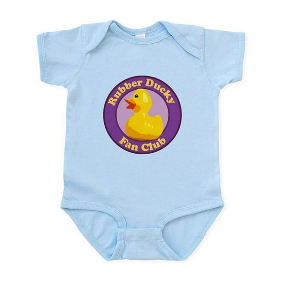 CafePress - Rubber Ducky Fan Club Infant Bodysuit - Baby Light Bodysuit, Size Newborn - 24 Months