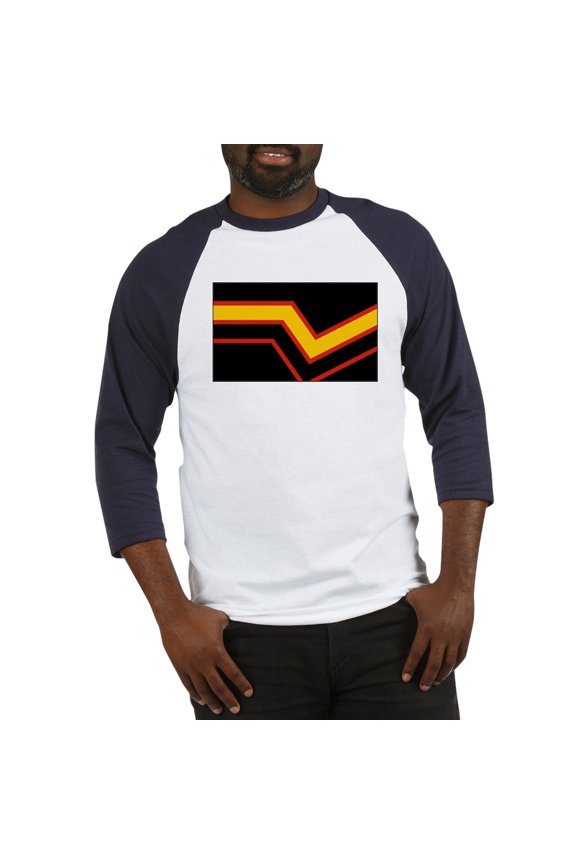 - Rubber Pride Flag Baseball Jersey - Cotton Baseball Jersey, 3/4 Raglan Sleeve Shirt