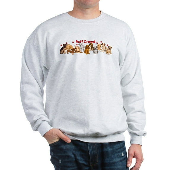 CafePress - Ruff Crowd Sweatshirt - Crew Neck Sweatshirt