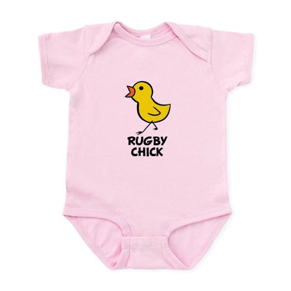 CafePress - Rugby Chick Infant Bodysuit - Baby Light Bodysuit, Size Newborn - 24 Months