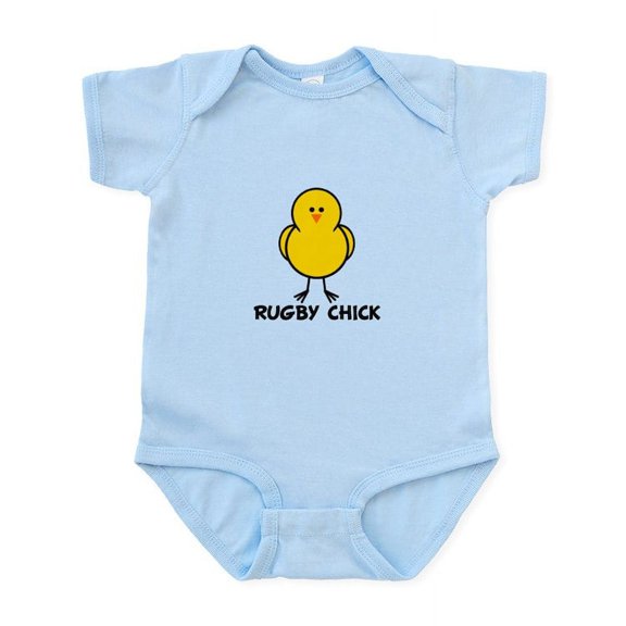 CafePress - Rugby Chick Infant Bodysuit - Baby Light Bodysuit, Size Newborn - 24 Months