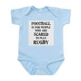 thumbnail image 1 of CafePress - Rugby Vs. Football 2 Infant Bodysuit - Baby Light Bodysuit, Size Newborn - 24 Months, 1 of 4