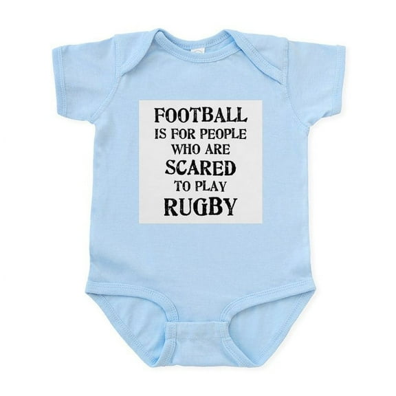 CafePress - Rugby Vs. Football 2 Infant Bodysuit - Baby Light Bodysuit, Size Newborn - 24 Months
