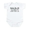 thumbnail image 1 of CafePress - Rule No. 36 Infant Bodysuit - Baby Light Bodysuit, Size Newborn - 24 Months, 1 of 4