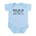 thumbnail image 1 of CafePress - Rule No. 36 Infant Bodysuit - Baby Light Bodysuit, Size Newborn - 24 Months, 1 of 4