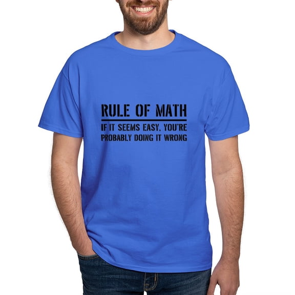 CafePress - Rule Of Math T Shirt - Men's Classic Graphic Cotton T-Shirt