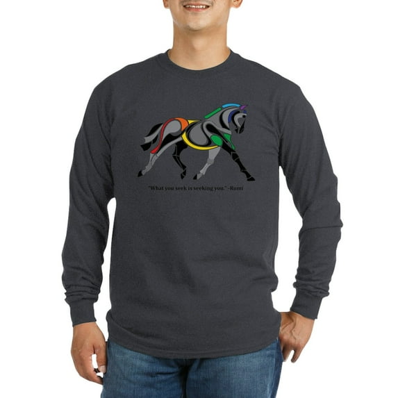 CafePress - Rumi Horse Long Sleeve T Shirt - Long Sleeve Dark T-Shirt