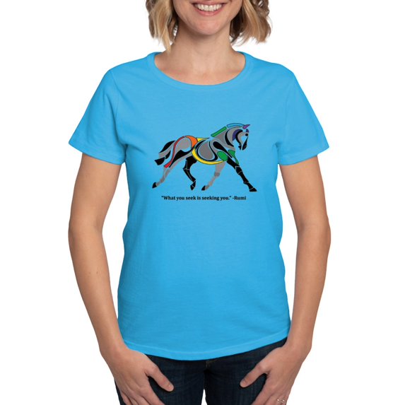 CafePress - Rumi Horse T Shirt - Women's Traditional Fit Dark T-Shirt