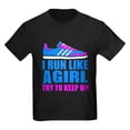 thumbnail image 1 of CafePress - Run Like A Girl II T Shirt - Dark T-Shirt Kids XS-XL, 1 of 4