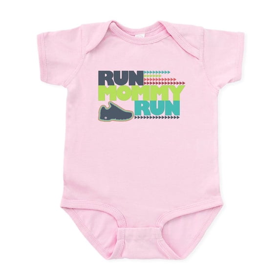 CafePress - Run Mommy Run Shoe Body Suit - Baby Light Bodysuit, Size Newborn - 24 Months