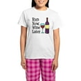 thumbnail image 1 of CafePress - Run Now Wine Later Pajamas - Women's Short Sleeve Print T-Shirt and Pants Light Cotton Pajama Set, 1 of 7