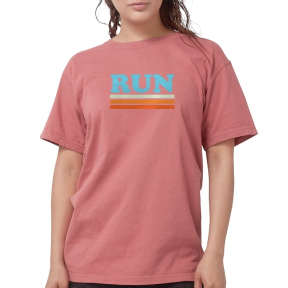 CafePress - Run_Retro_2 Women's Comfort Colors® T Shirt - Womens Comfort Colors® Shirt