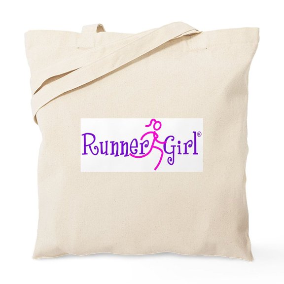 CafePress - Runnergirl Tote Bag - Unisex Canvas Tote Bag, Beige, 1-Piece