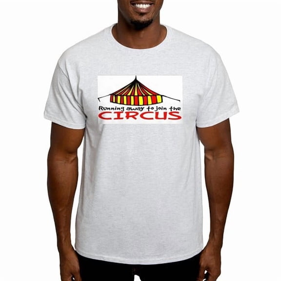 CafePress - Running Away To Join The Cir Ash Grey T Shirt - Men's Classic Cotton T-Shirts