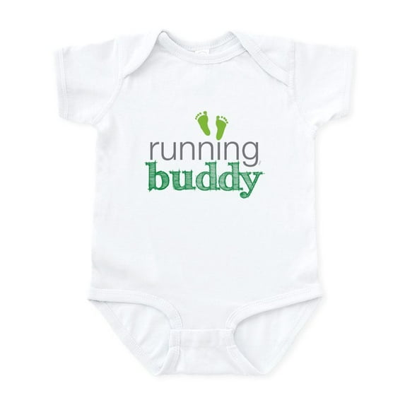 CafePress - Running Buddy Infant Bodysuit - Baby Light Bodysuit, Size Newborn - 24 Months
