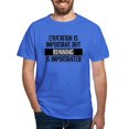 thumbnail image 1 of CafePress - Running Is Importanter T Shirt - Men's Classic Cotton T-Shirts, 1 of 3