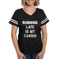 thumbnail image 1 of CafePress - Running Late Is My Cardio - Womens Football Shirt, 1 of 4