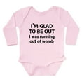 thumbnail image 1 of CafePress - Running Out Of Womb Body Suit - Long Sleeve Cotton Baby Bodysuit, 1 of 4