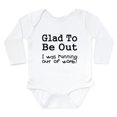 thumbnail image 1 of CafePress - Running Out Of Womb Long Sleeve Infant Bodysuit - Long Sleeve Cotton Baby Bodysuit, 1 of 4