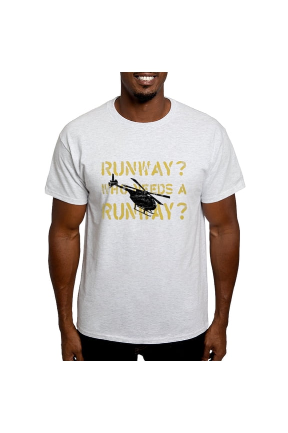 - Runway? Who Needs A Runway? Grunge Type T Shirt - Men's Classic Graphic T-Shirt