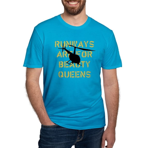 CafePress - Runways Are For Beauty Queens T Shirt - Men's Fitted T-Shirt
