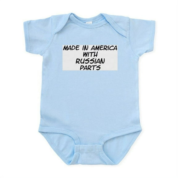 CafePress - Russian Parts Infant Bodysuit - Baby Light Bodysuit, Size Newborn - 24 Months