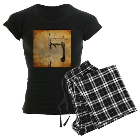 CafePress - Rustic Country Daisy - Women's Dark Pajamas