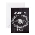 thumbnail image 1 of CafePress - Rustic French Vintage Bee Greeting Cards - Greeting Card, Blank Inside Glossy, 1 of 4