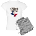 thumbnail image 1 of CafePress - Rustic Southwestern Bull Skull Born Texas - Women's Light Pajamas, 1 of 4