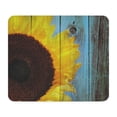 thumbnail image 1 of CafePress - Rustic Sunflower Teal Wood Mousepad - Non-slip Rubber Mousepad, Gaming Mouse Pad, 1 of 3