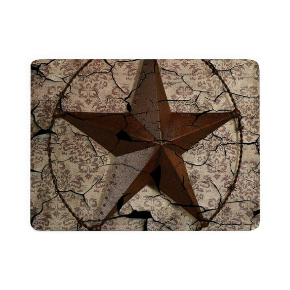CafePress - Rustic Texas Lone Star - Large Sherpa Fleece Throw Blanket 80" x 60"