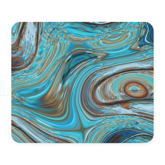 CafePress - Rustic Turquoise Swirls Mousepad - Non-slip Rubber Mousepad, Gaming Mouse Pad