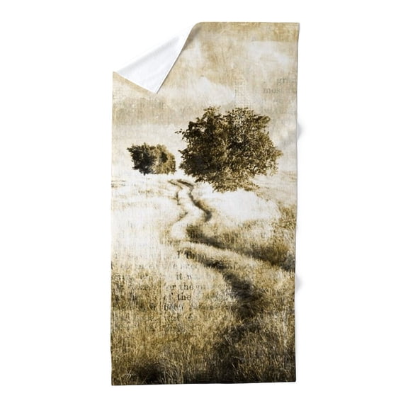 CafePress - Rustic Western Country Road - Large Beach Towel, Soft 30"x60" Towel with Unique Design