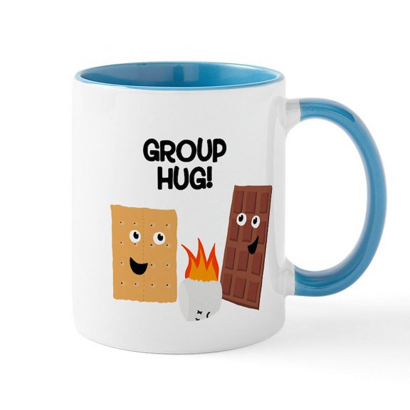 CafePress - S'more Group Hug - 11 oz Ceramic Mug - Novelty Coffee Tea Cup