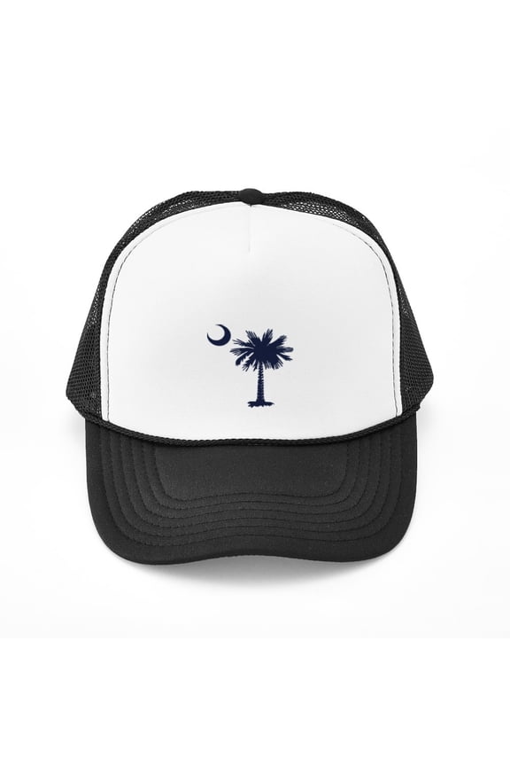 - SC Flag - Adjustable Unisex Printed Trucker Hat with Mesh Back