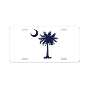 CafePress - SC Flag - Aluminum License Plate, Front License Plate, Vanity Tag
