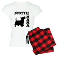 thumbnail image 1 of CafePress - SCOTTIE MAMA Women's Light Pajamas - Women's Short Sleeve Print T-Shirt and Pants Light Cotton Pajama Set, 1 of 7