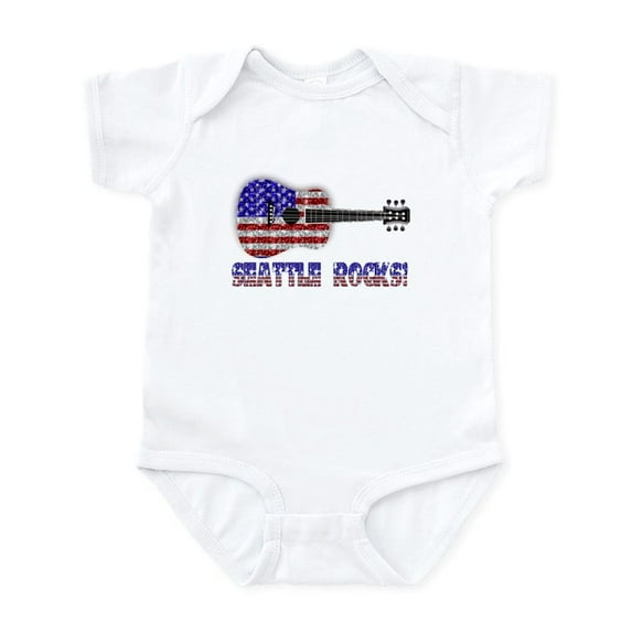 CafePress - SEATTLE Rocks! Infant Creeper - Baby Light Bodysuit, Size Newborn - 24 Months