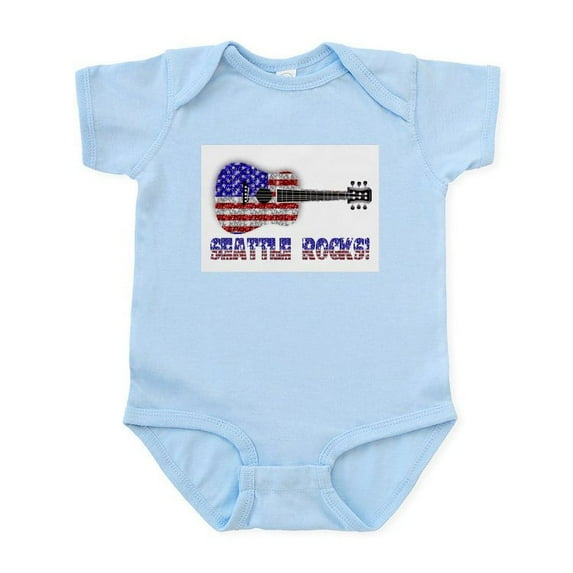 CafePress - SEATTLE Rocks! Infant Creeper - Baby Light Bodysuit, Size Newborn - 24 Months