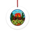 thumbnail image 1 of CafePress - SETS THE SCENE -  Round Wood Ornament 4", 1 of 2