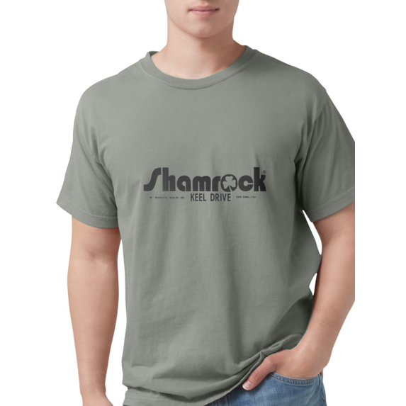 CafePress - SHAMROCK LOGO 1 GRAY Men's Comfort Colors® T Shirt - Mens Comfort Colors® Shirt