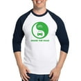 thumbnail image 1 of CafePress - SHARE THE ROAD Baseball Jersey - Cotton Baseball Jersey, 3/4 Raglan Sleeve Shirt, 1 of 4