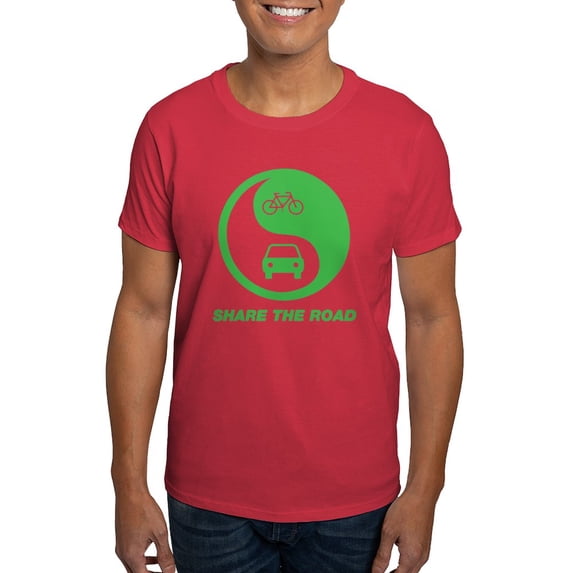 CafePress - SHARE THE ROAD Dark T Shirt - Men's Classic Graphic Cotton T-Shirt