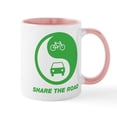 thumbnail image 1 of CafePress - SHARE THE ROAD Mug - 11 oz Ceramic Mug - Novelty Coffee Tea Cup, 1 of 6