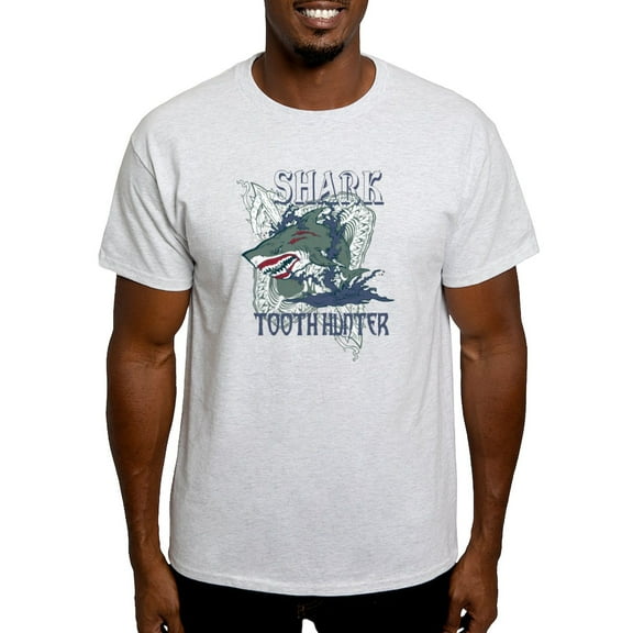 CafePress - SHARK TOOTH HUNTER Light T Shirt - Light T-Shirt - CP