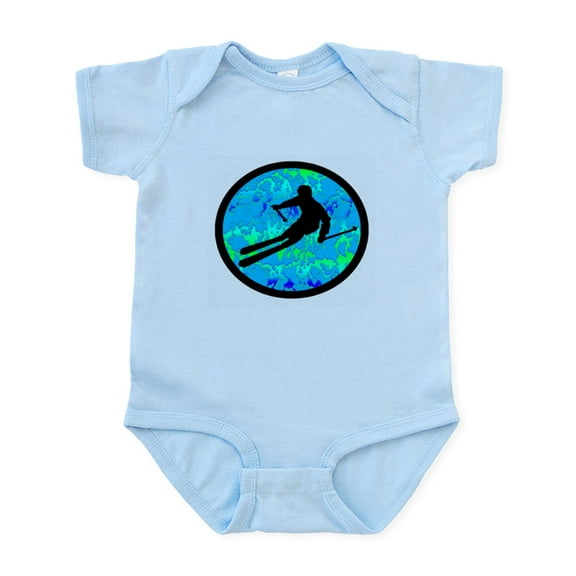 CafePress - SKI Body Suit - Baby Light Bodysuit, Size Newborn - 24 Months