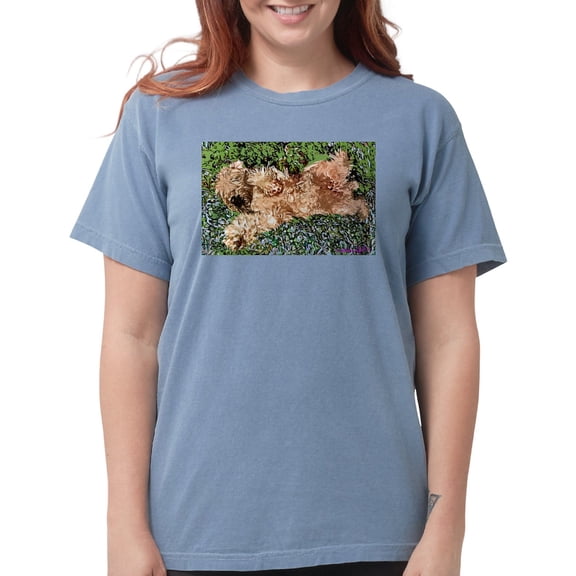 CafePress - SLEEPING PUPPY Ash Grey T Shirt - Womens Comfort Colors® Shirt