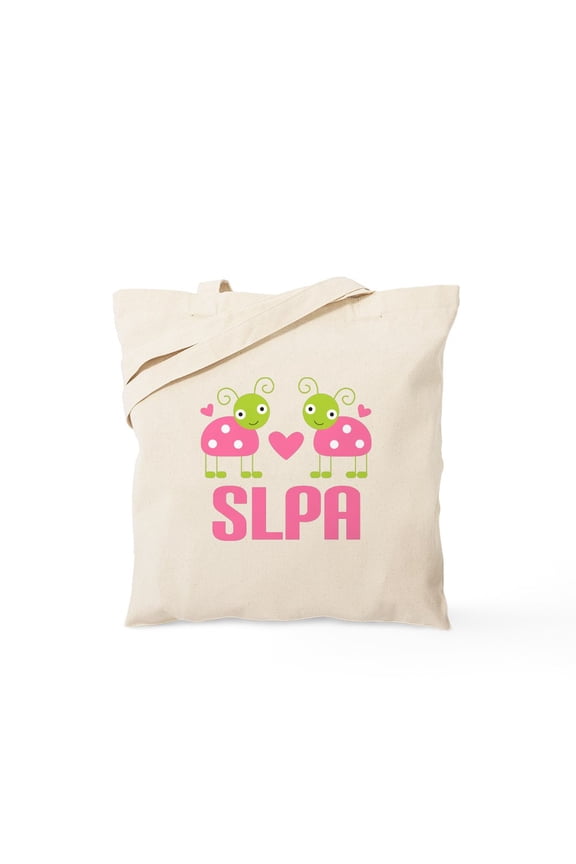- SLPA Ladybugs Tote Bag - Unisex Canvas Tote Bag, Beige, 1-Piece