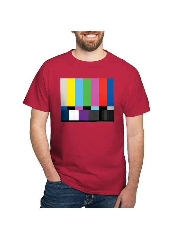 CafePress - SMPTE Standard Definition Television Color Bars EG - 100% Cotton T-Shirt