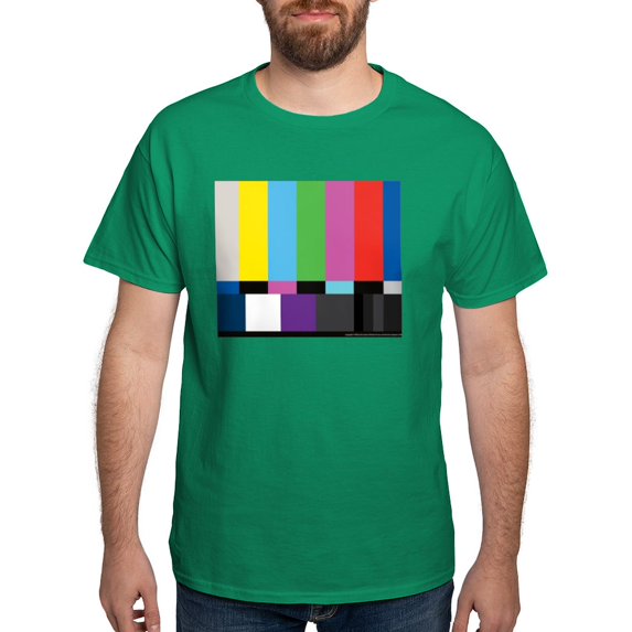 CafePress - SMPTE Standard Definition Television Color Bars EG - Men's Classic Graphic Cotton T-Shirt